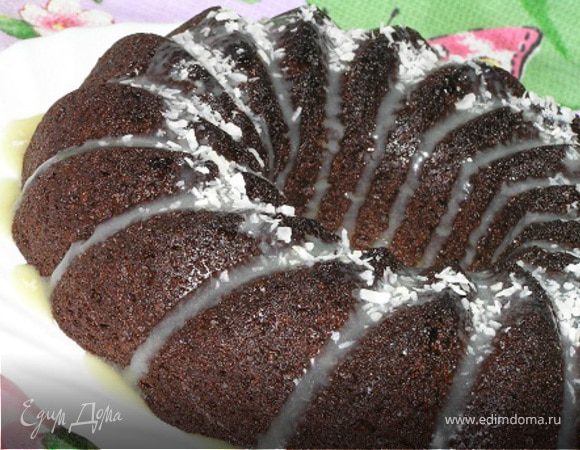 Шоколадный кекс с черничным джемом и корицей (Tescoma) Шоколадный кекс с черничным джемом и корицей (Tescoma)