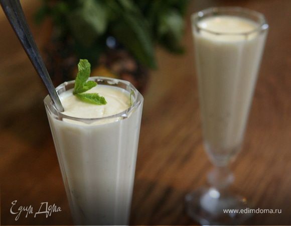 Сливочный крем-мусс из белого шоколада