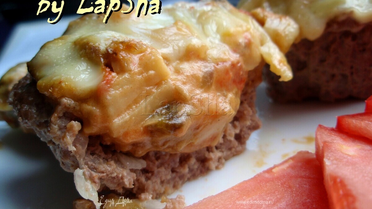 Мясные корзиночки с грибной начинкой