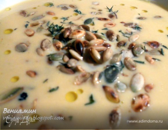 Кукурузный суп-пюре с бататом Кукурузный суп-пюре с бататом