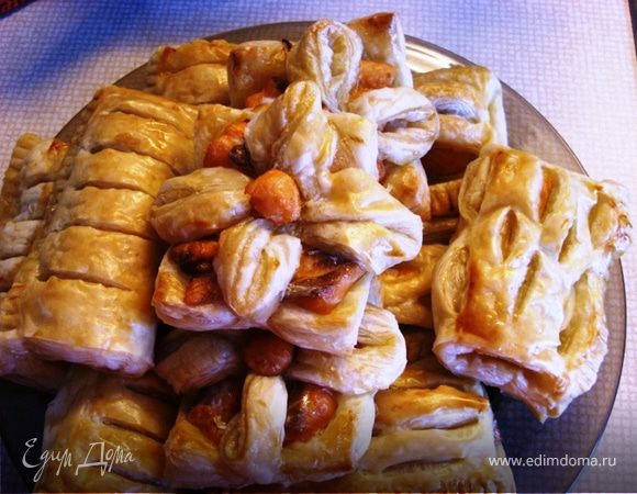 Слоечки с рыбой (норвежская сёмга) для Галиюши Слоечки с рыбой (норвежская сёмга) для Галиюши