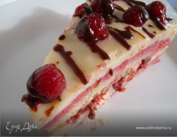 Торт "Вишенка в топленом молоке"  :-)