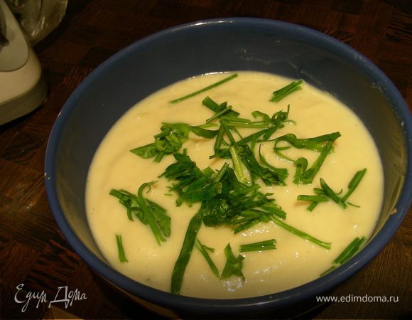 Горячий суп-пюре с огурцами