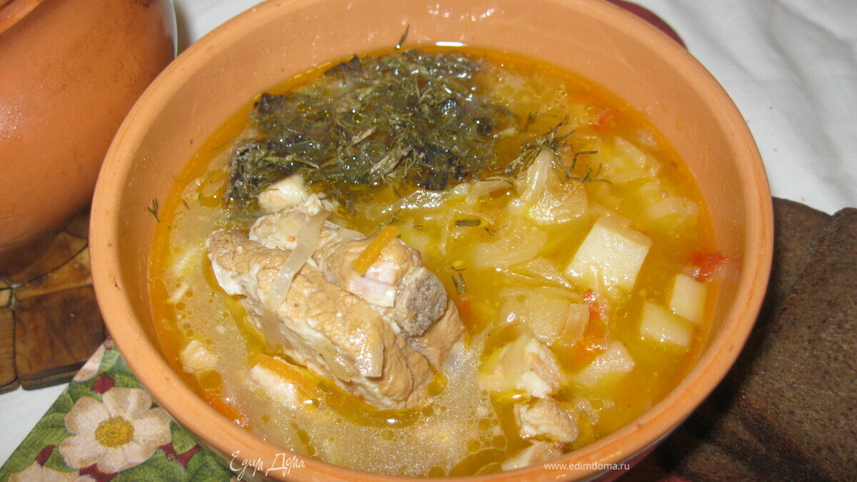 Суточные щи (томленые).