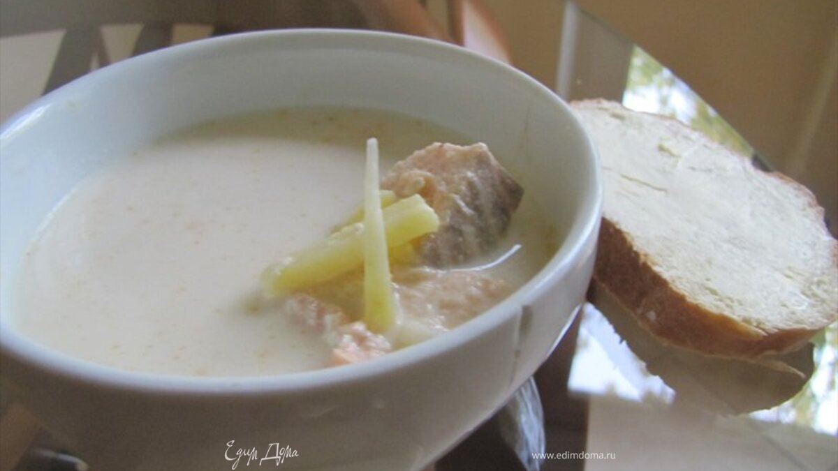 Молочный рыбный суп