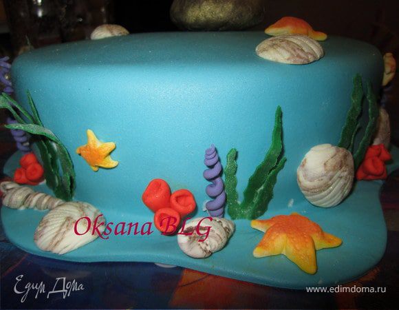 МК украшения для морского тортика