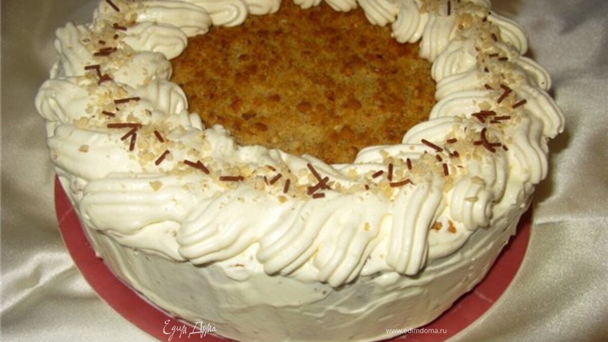 Холодный творожный торт