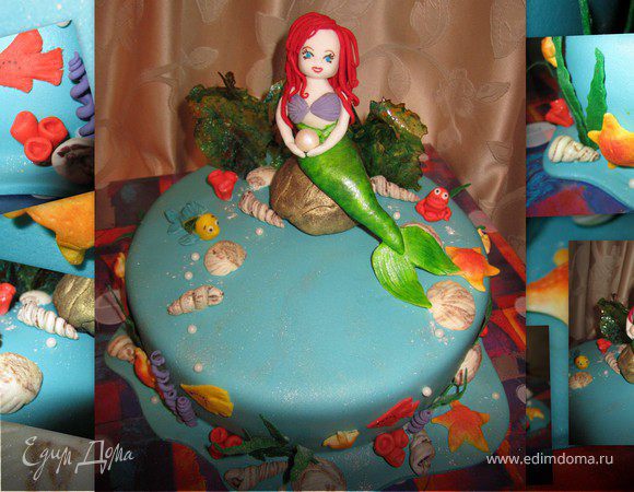 Торт "Русалочка Ариэль". Сказка для наших деток. Торт "Русалочка Ариэль". Сказка для наших деток.