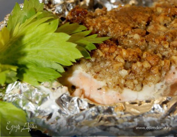 Семга в орехово-сырной корочке Семга в орехово-сырной корочке