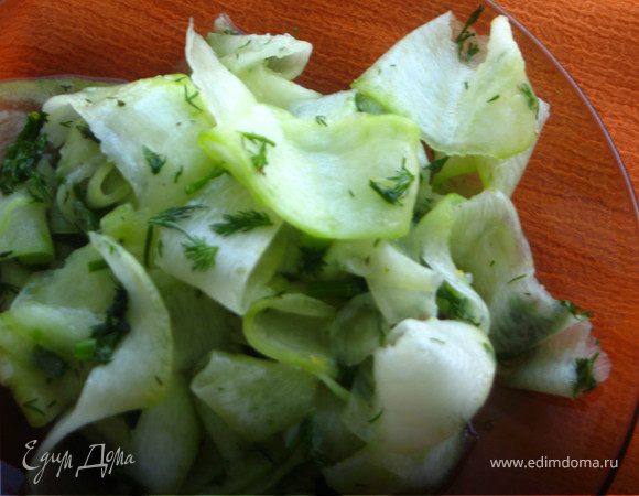 Кабачок в медово-лимонном маринаде