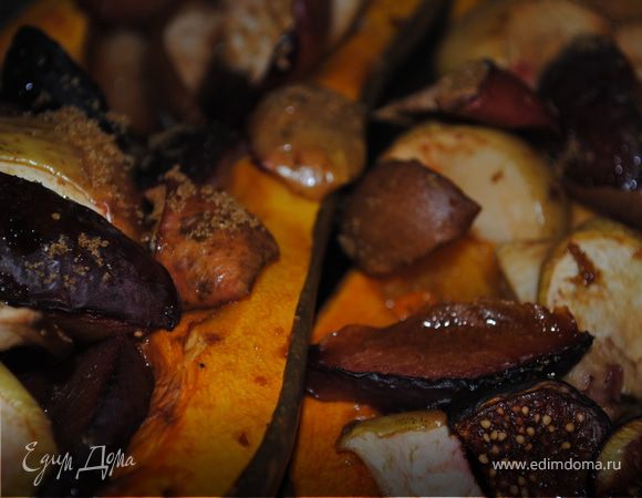 Тыква с фруктами " Дары осени" Тыква с фруктами " Дары осени"