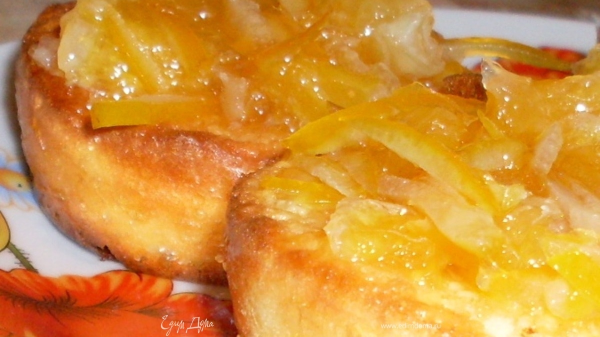 Творожники из духовки с ароматным апельсиновым вареньем