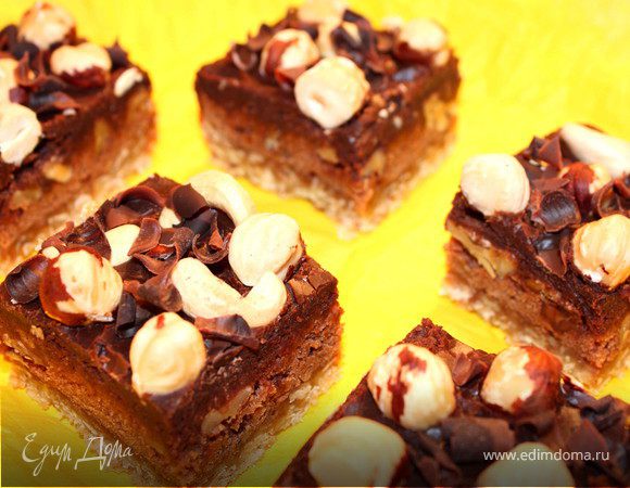 Пирожное "Брауни" трехслойное