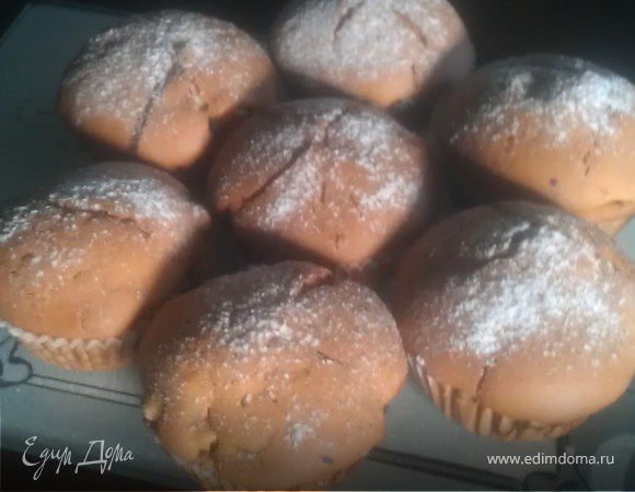 Маффины с персиком и клюквой Маффины с персиком и клюквой