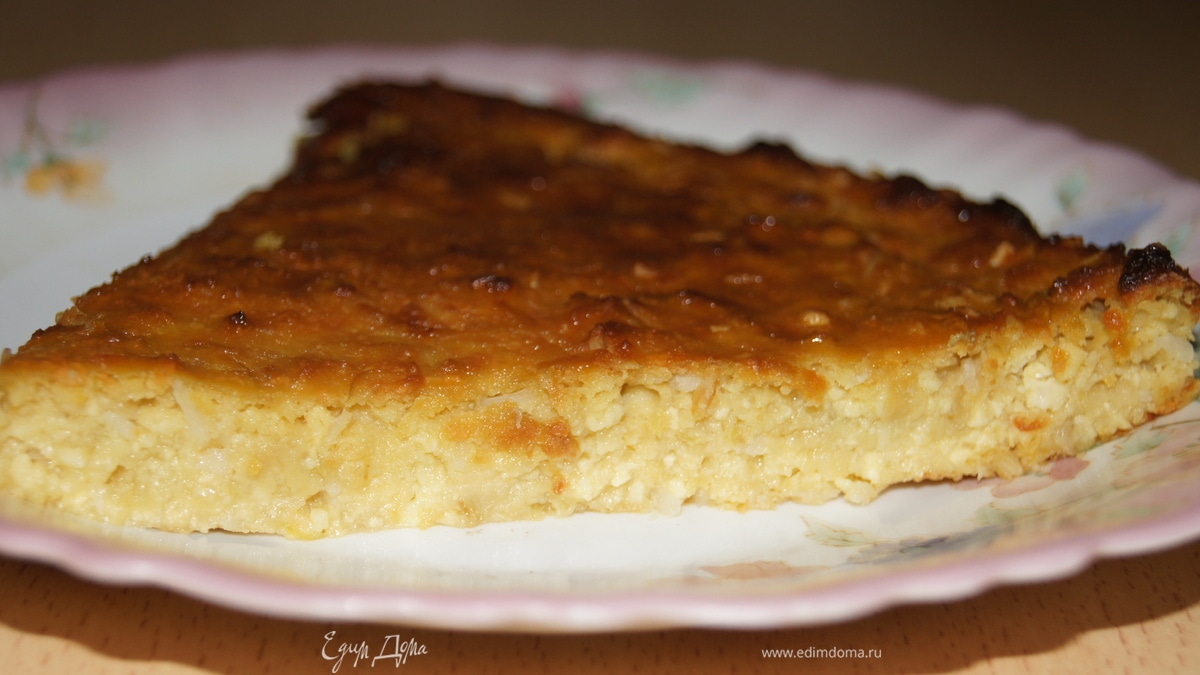 Яблочный творожник