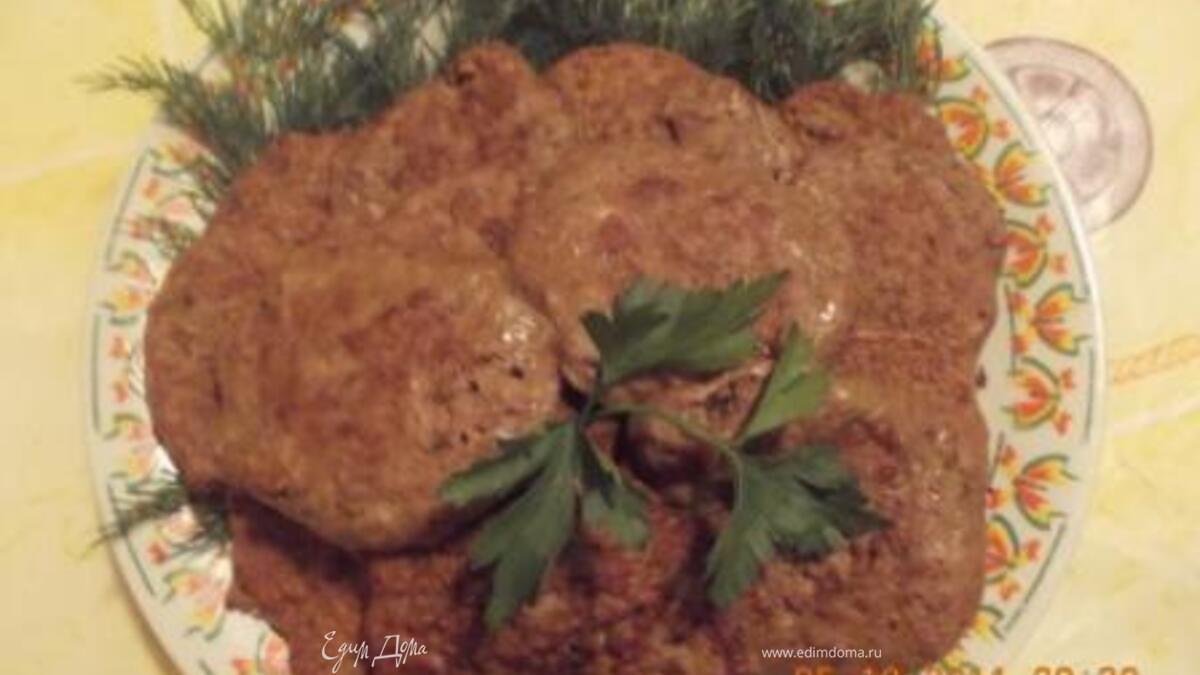 печёночные оладьи с грибами