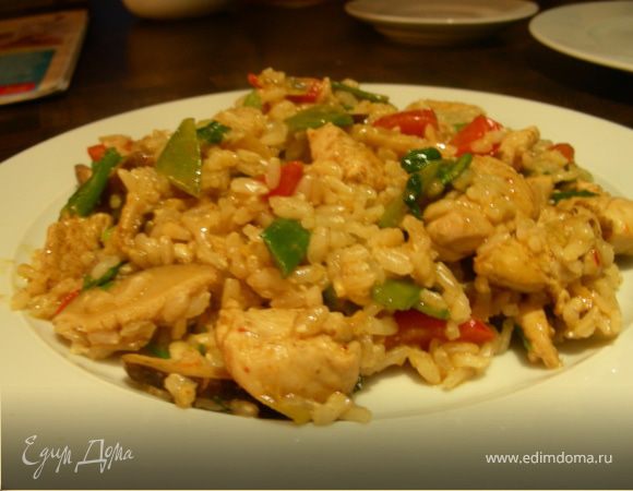 Курица с овощами в тайском стиле Курица с овощами в тайском стиле