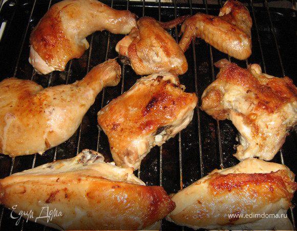 Курица-гриль по-домашнему. Курица-гриль по-домашнему.