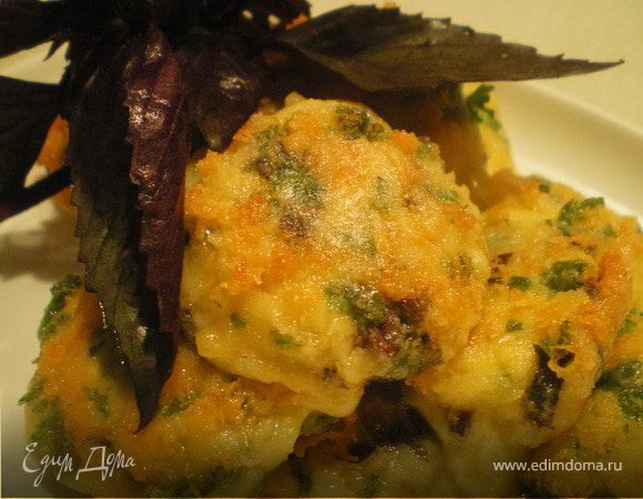 Сырные шарики с креветками.