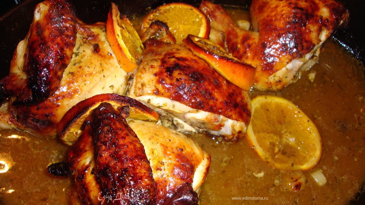 Курица с апельсинами