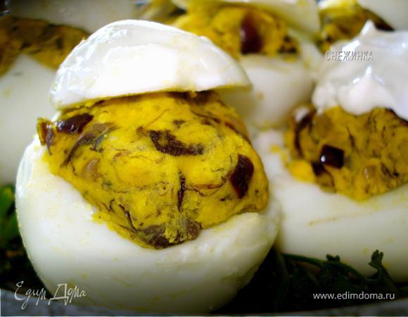 Яйца, фаршированные грибами «Белорусский напев»
