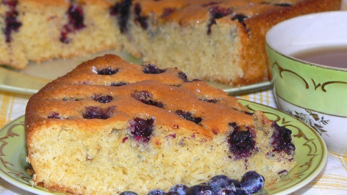   Пирог с голубикой