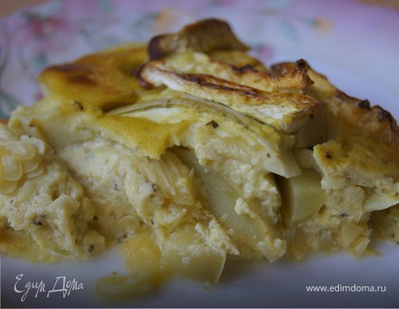 Кабачок в йогуртовой заливке Кабачок в йогуртовой заливке