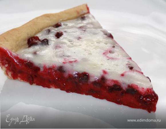 Брусничный пирог на песочном тесте Брусничный пирог на песочном тесте