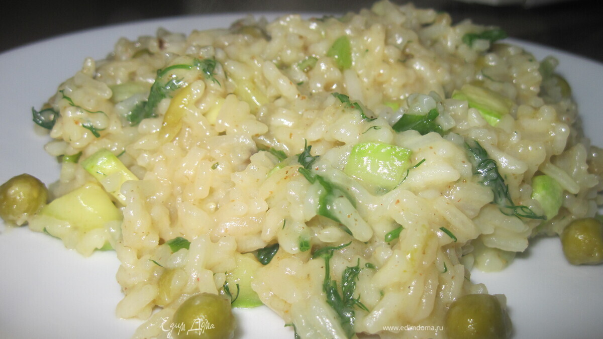 Зеленое ризотто