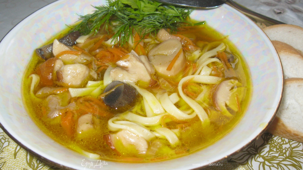 Грибная лапша