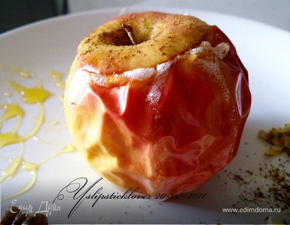 Запеченные яблоки с медом и клюквой Запеченные яблоки с медом и клюквой