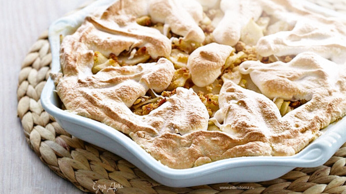 Пудинг из груш и лимона