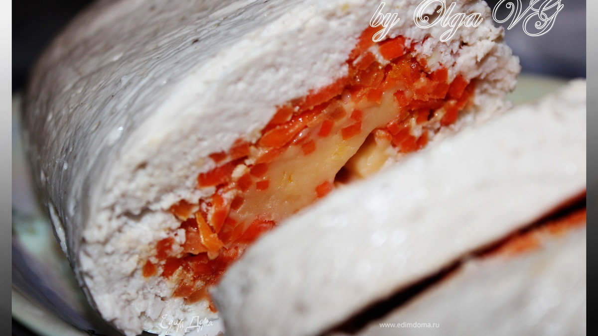 Куриный РУЛЕТ с КОРЕЙСКОЙ МОРКОВКОЙ из ПАРОВАРКИ