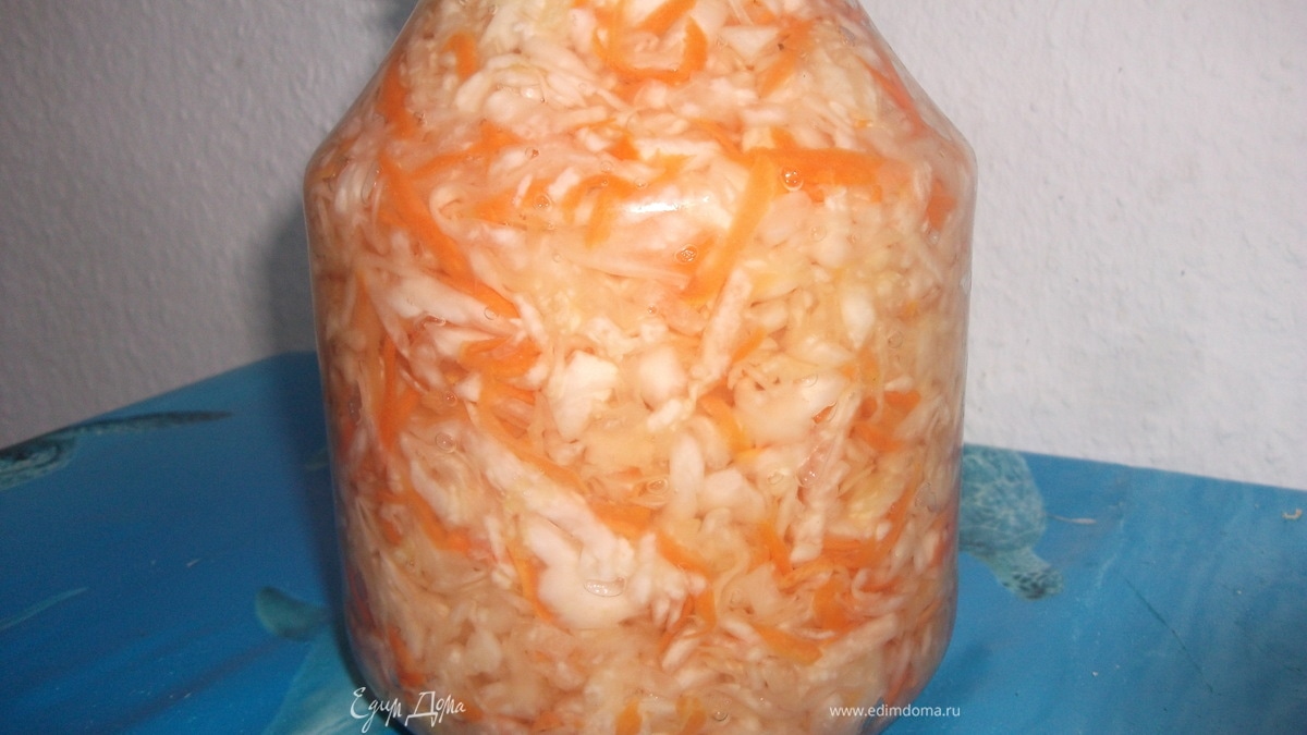 Капуста, квашенная в рассоле с медом