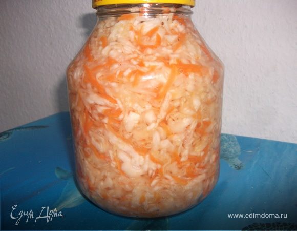 Капуста, квашенная в рассоле с медом Капуста, квашенная в рассоле с медом