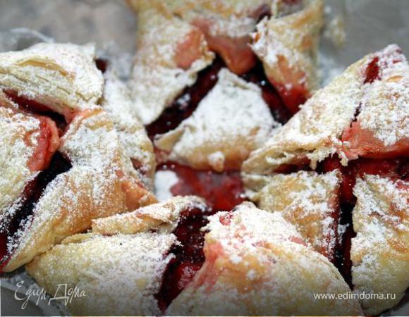 Домашние слоечки с ягодой