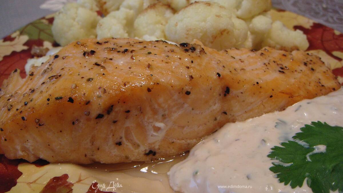 Семга, приготовленная в рукаве