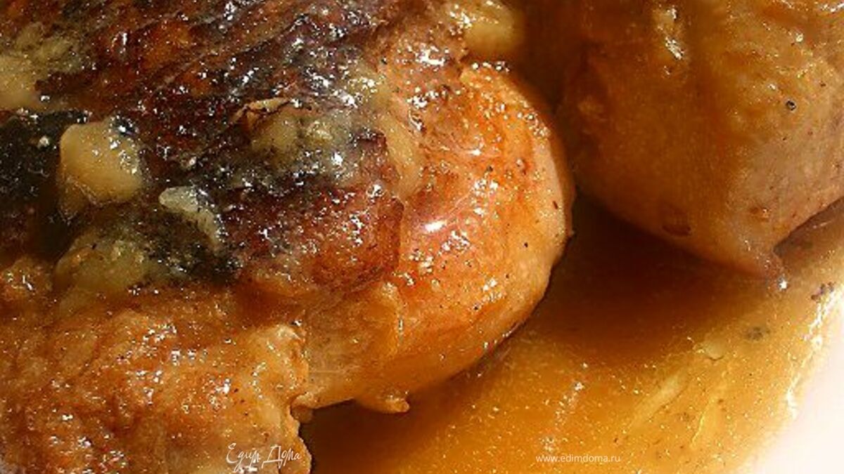 Курица с чесноком в соусе