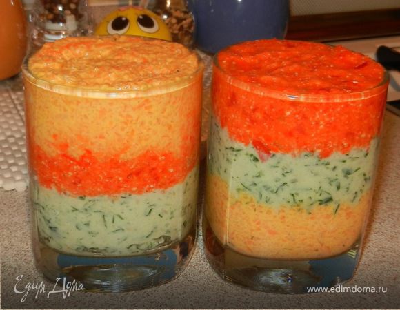 Салат-мусс с копченой курицей Салат-мусс с копченой курицей