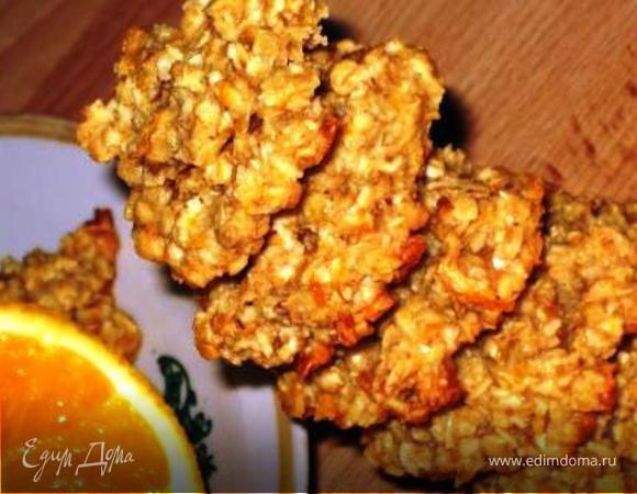 Овсяное печенье с медом и апельсином Овсяное печенье с медом и апельсином