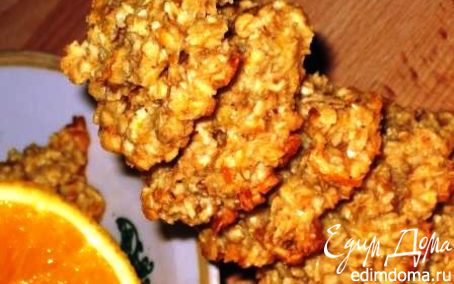 Рецепт Овсяное печенье с медом и апельсином