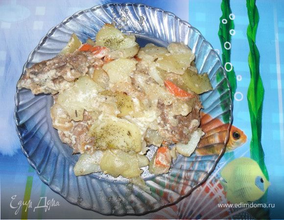 Свиная шея с картофелем