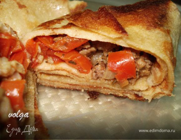 Овсяные блинчики фаршированные