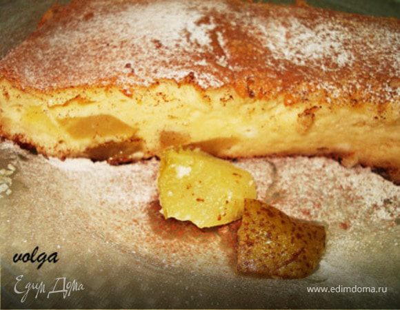 Творожное суфле с грушами Творожное суфле с грушами