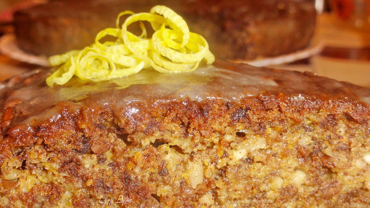 Миндально- шоколадный пирог.