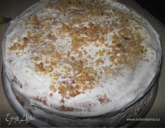 Торт ореховый с маскарпоне