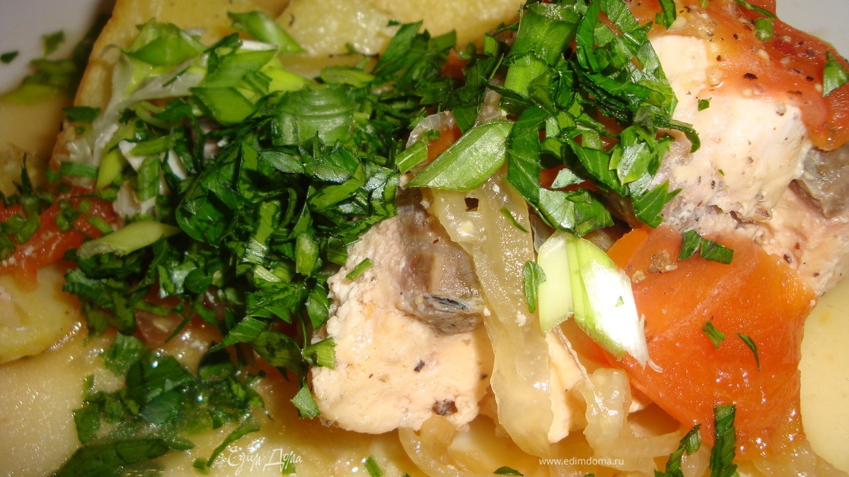 Рыба с лимоном по-гречески