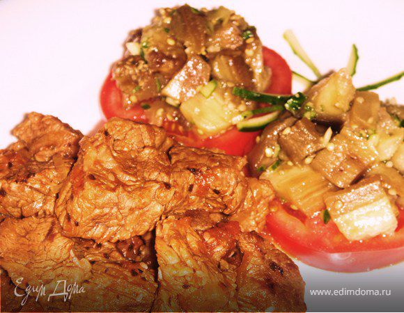 Мадьярский гуляш с баклажанной закуской Мадьярский гуляш с баклажанной закуской