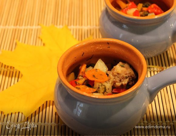 Жаркое в горшочке для детей