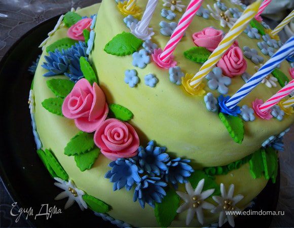 Торт "Ореховый с персиковым суфле" (Праздничный)